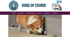 Desktop Screenshot of dogsofcourse.com